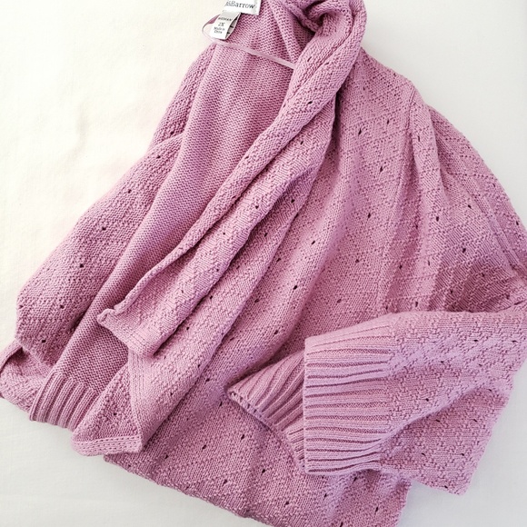 croft & barrow Sweaters - Croft & Barrow || Purple/Pink Waterfall Cardigan